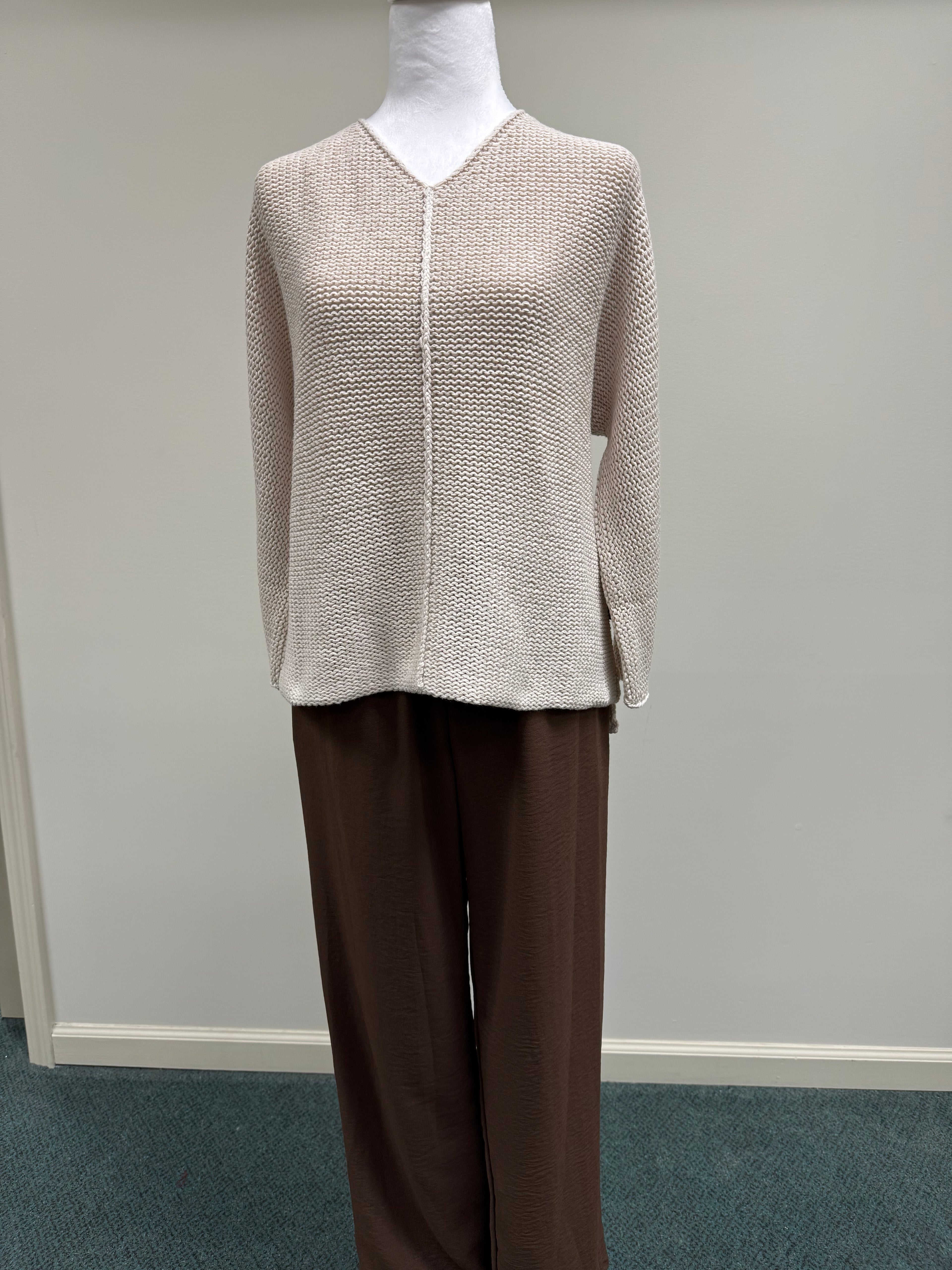 FIRESIDE CAFE SWEATER - DOVE