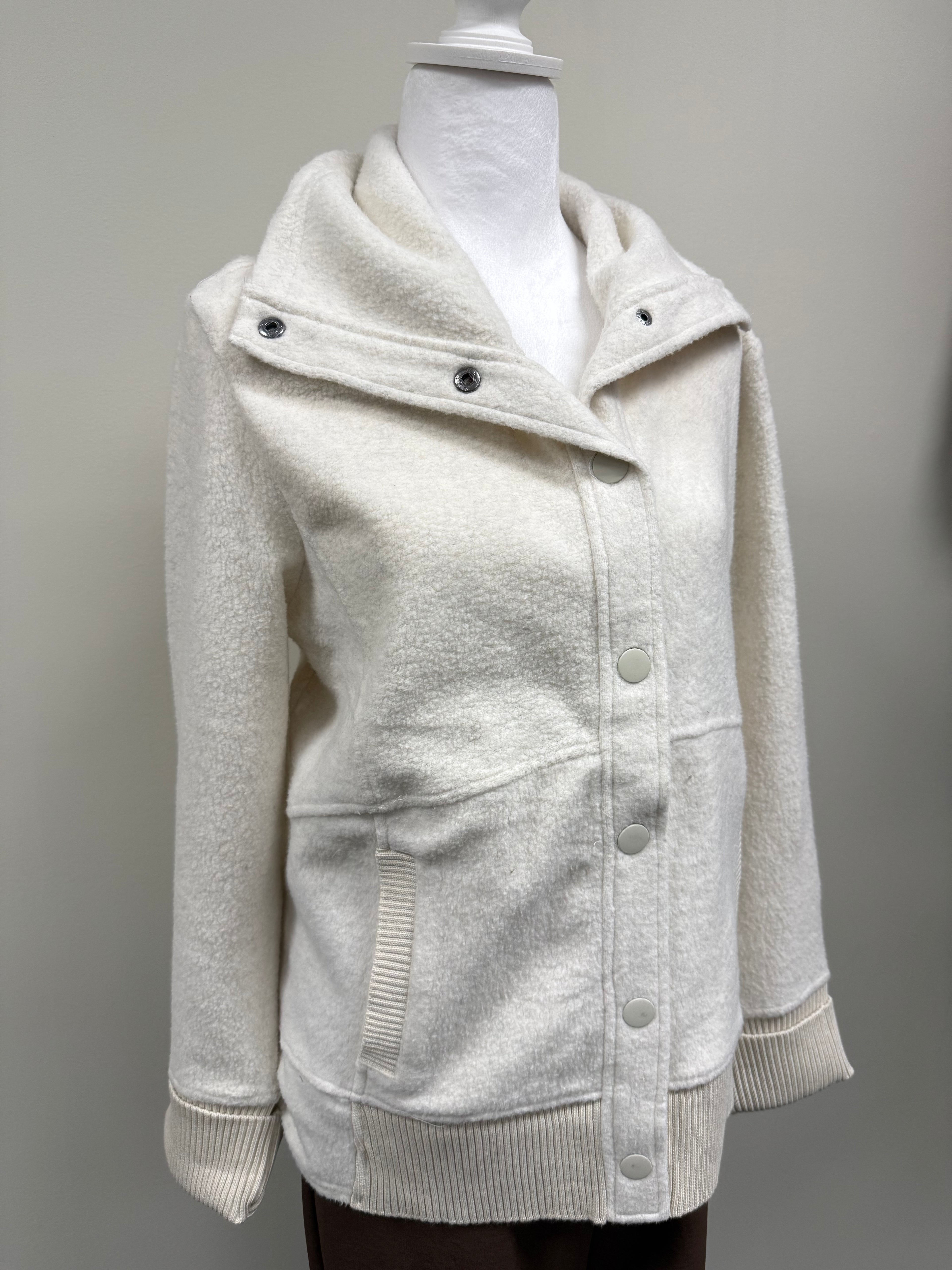 Heather Fleece Snap Jacket
