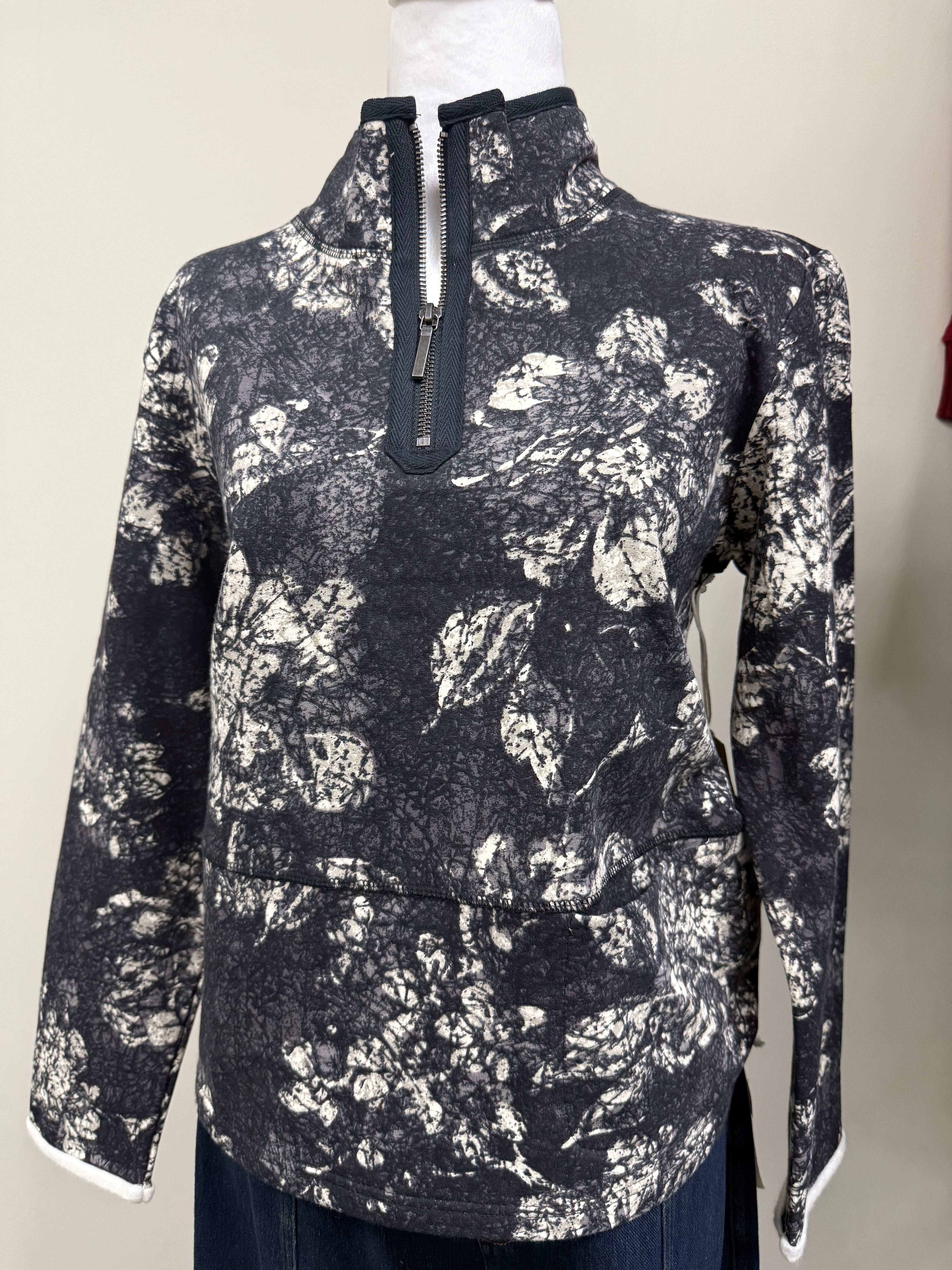 Floral Fleece Quarter Zip