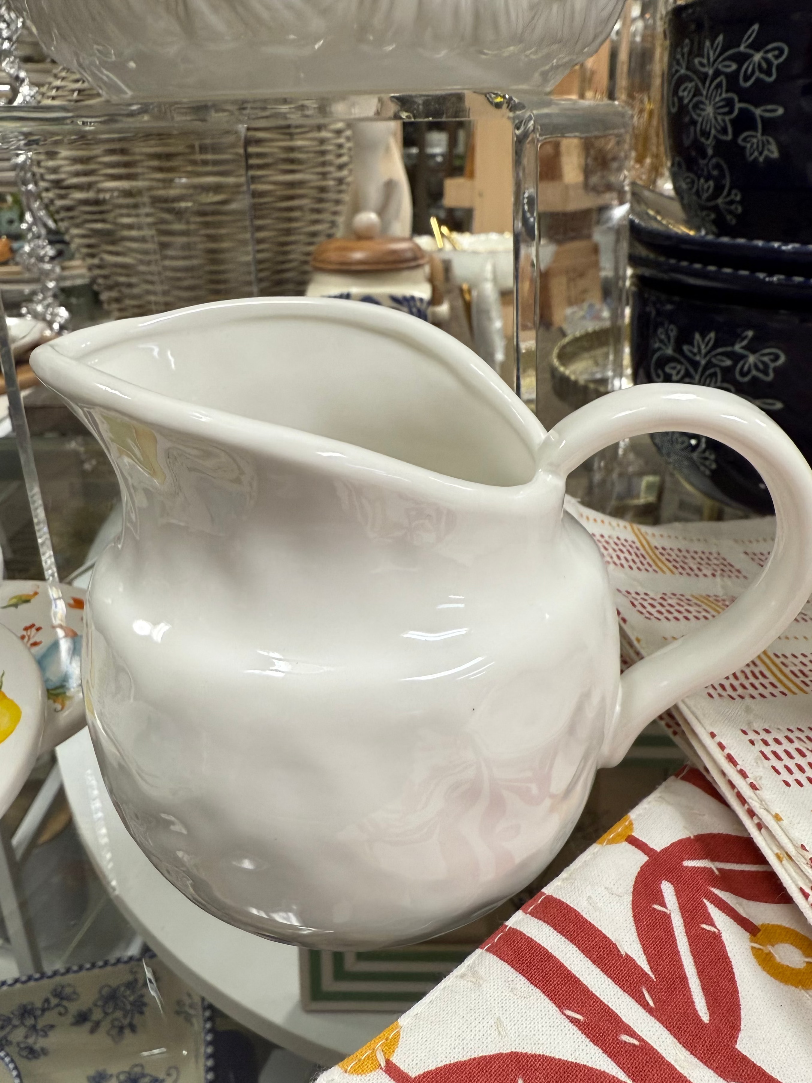 WHITE PITCHER