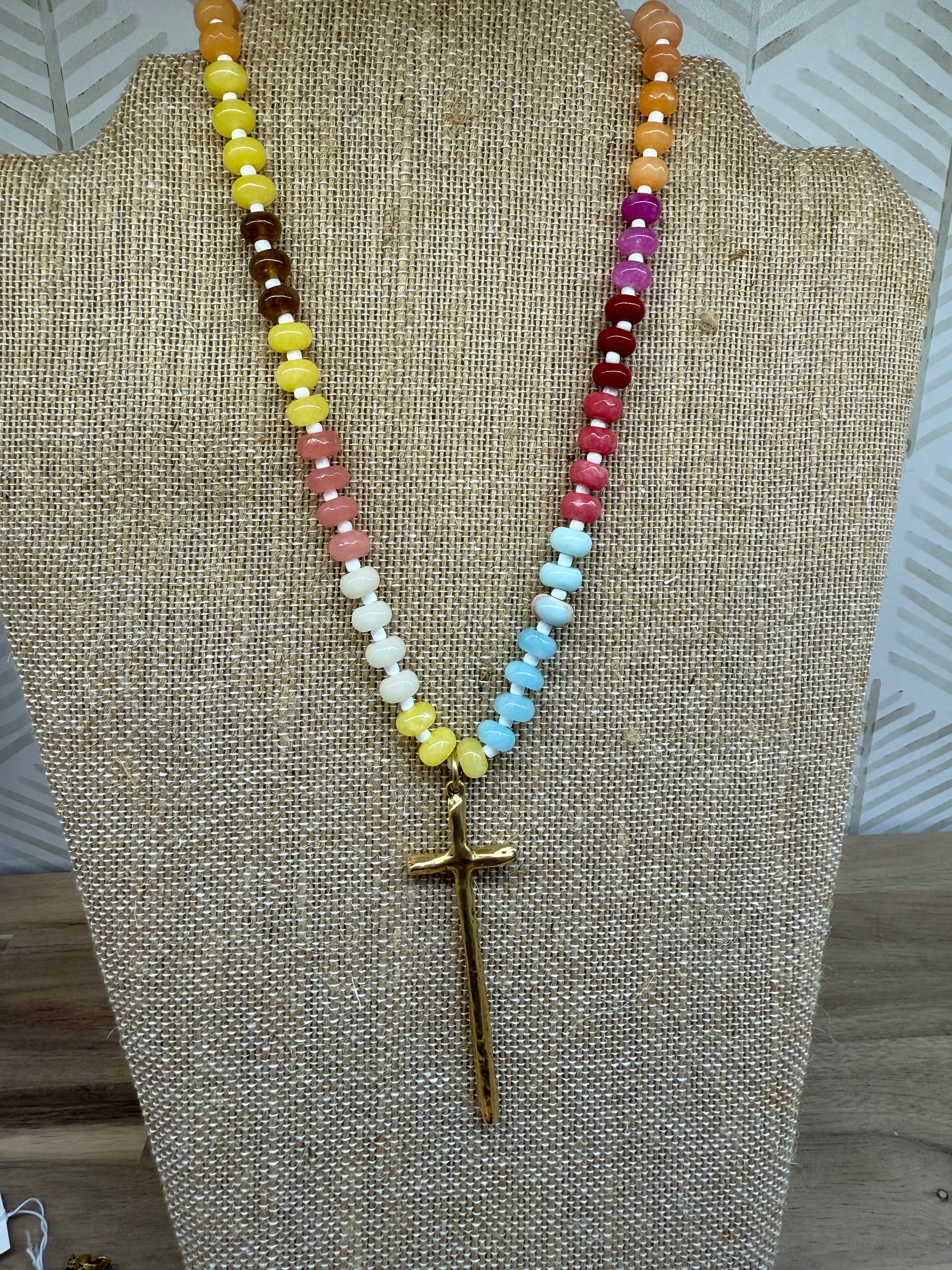 Faith Sunrise Beaded Necklace