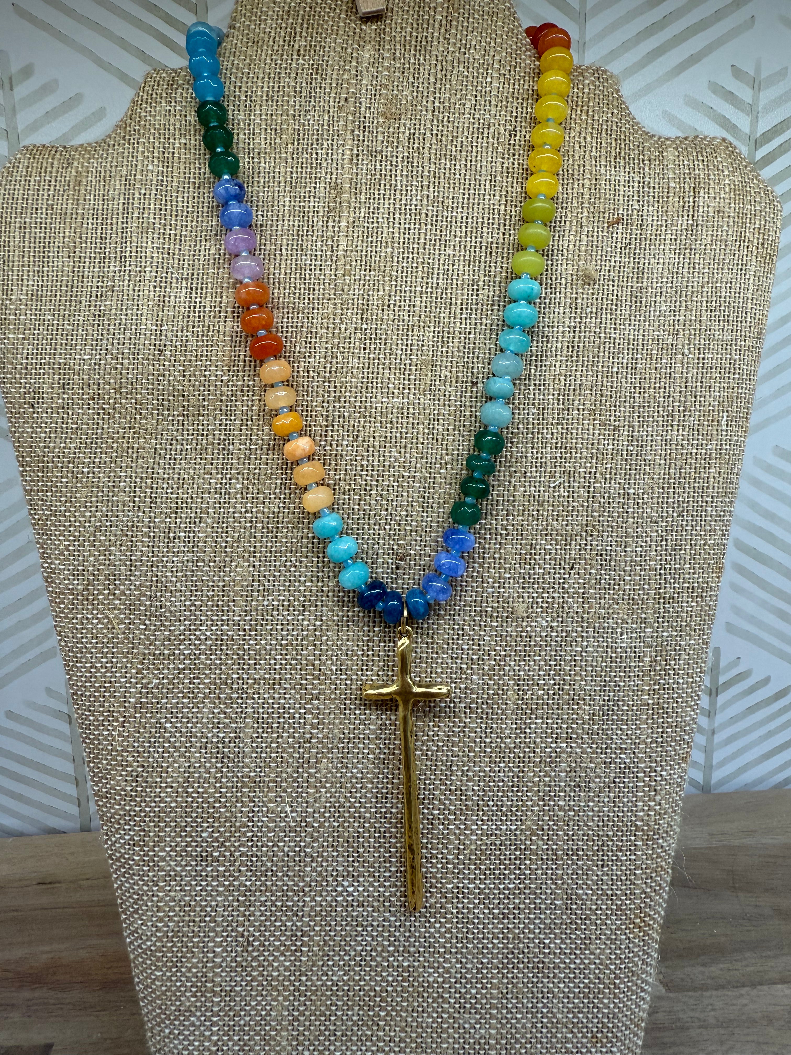 Faith Bold Beaded Necklace