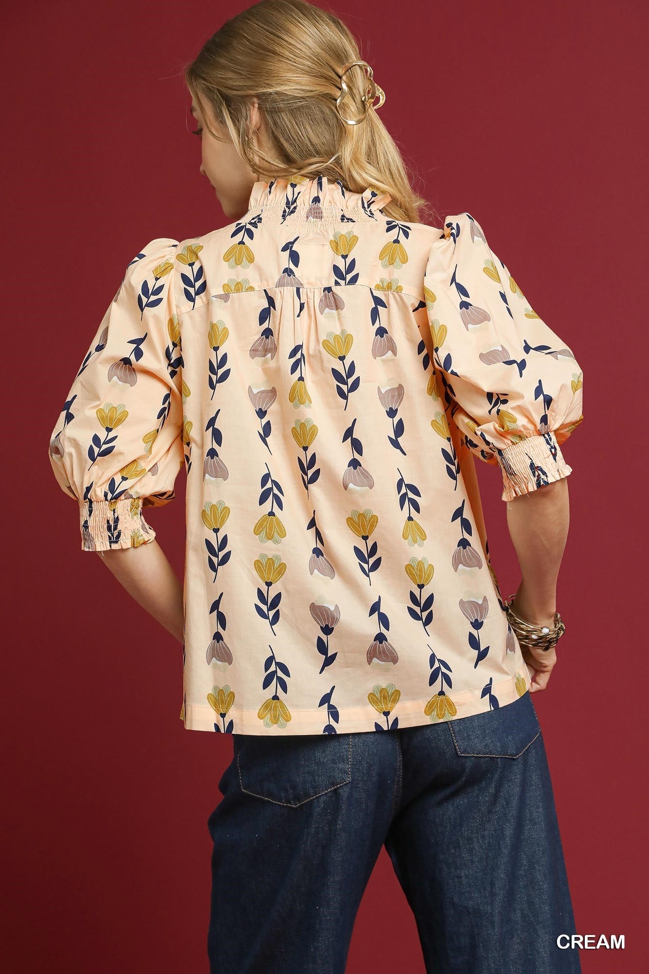 Umgee Ruffle Trim Top
