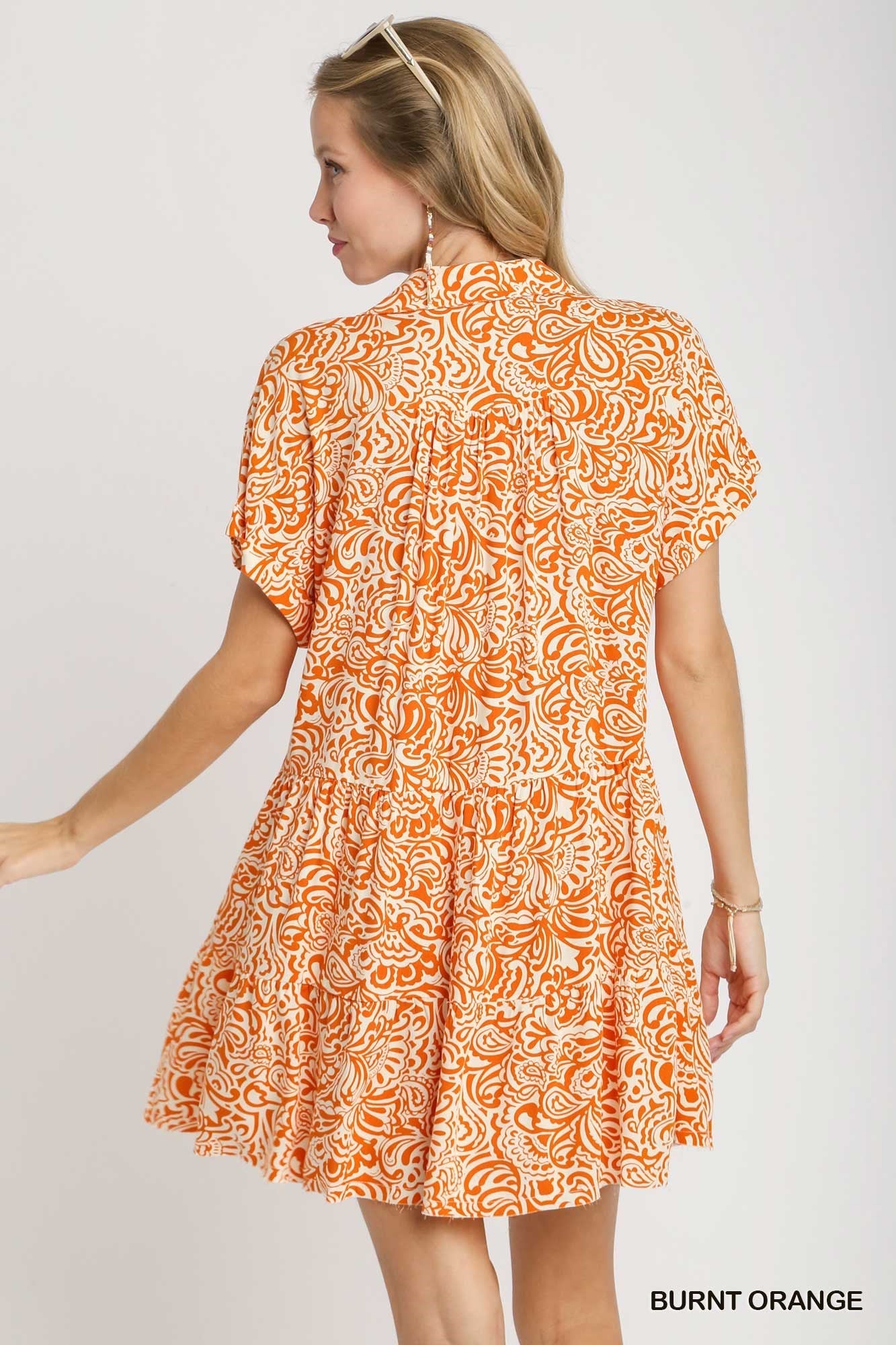 Paisley Dress Orange