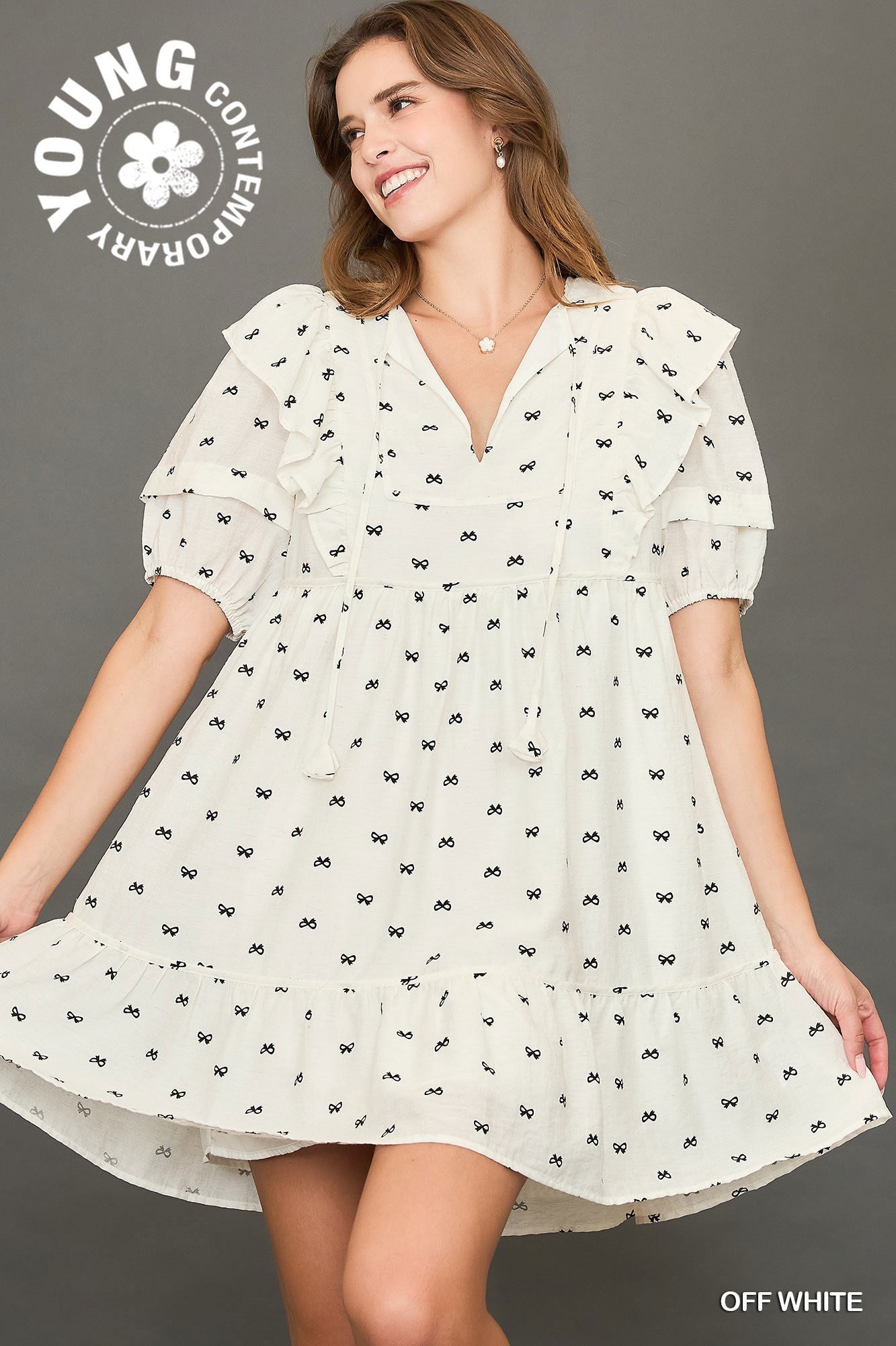 Ribbon Mini Dress