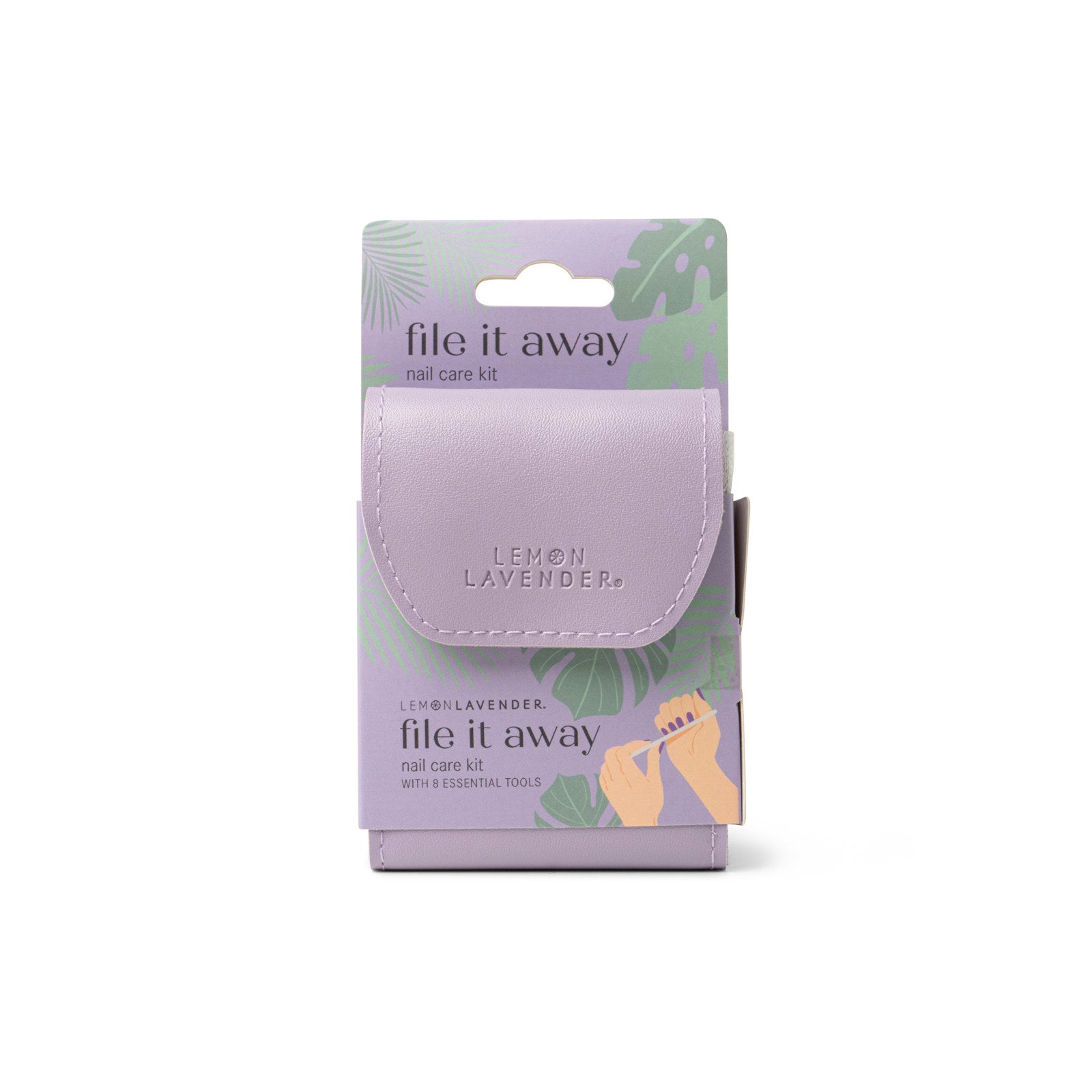 LEMON LAVENDER FILE IT AWAY NAIL KIT