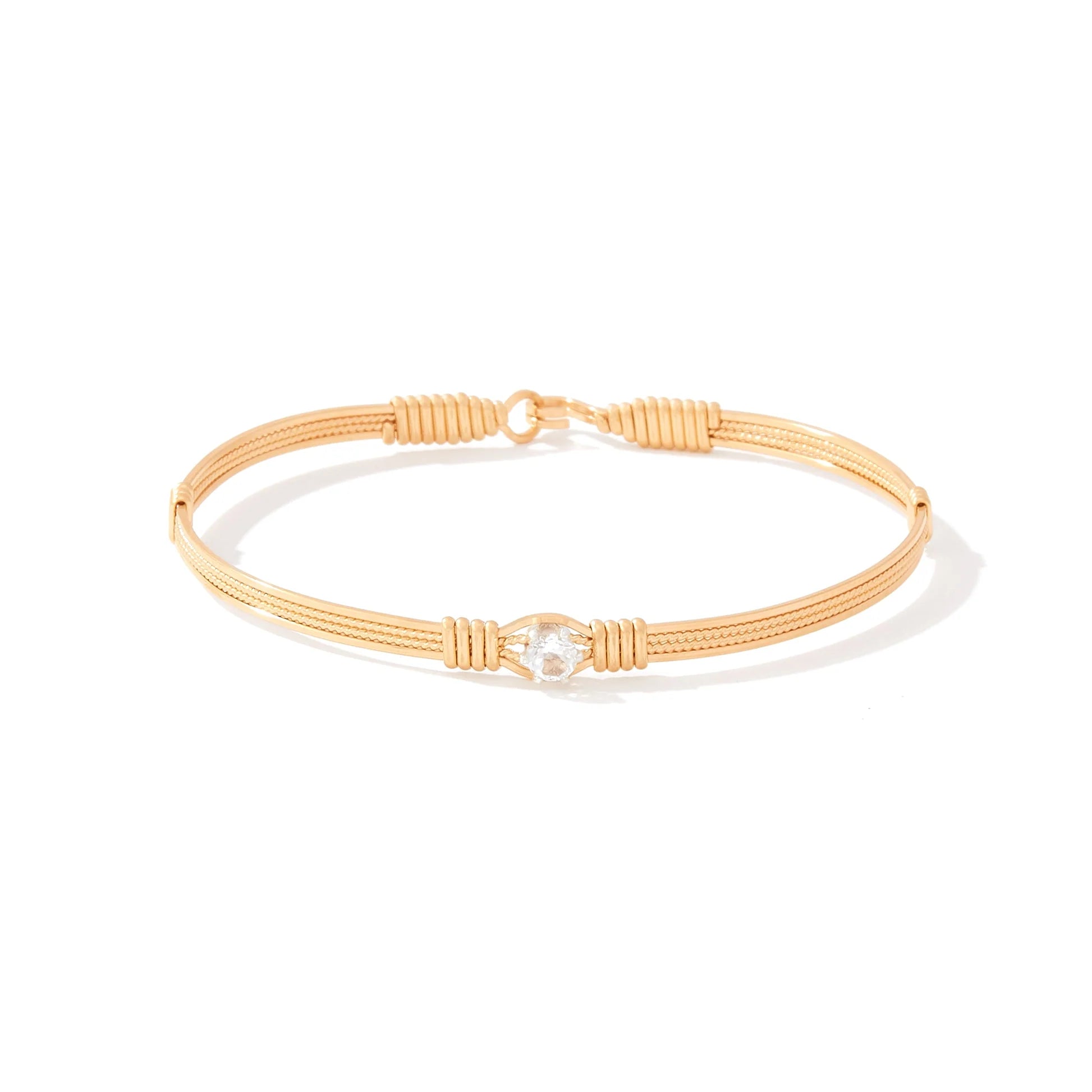 YOU ARE MY SUNSHINE BRACELET - 1 STONE W/ WHITE TOPAZ