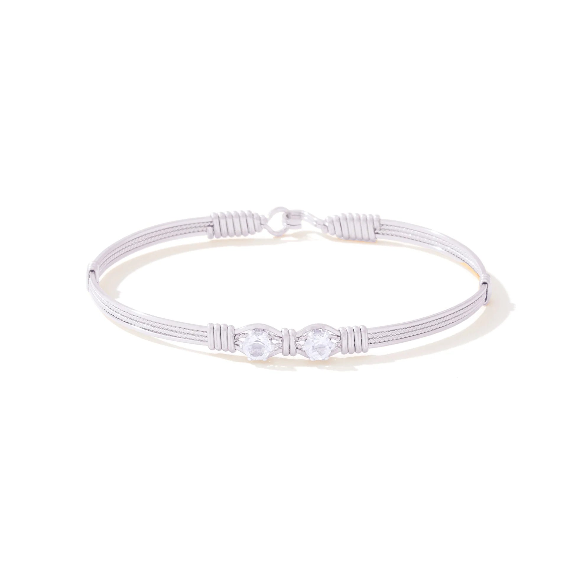 YOU ARE MY SUNSHINE BRACELET - 2 STONE W/ WHITE TOPAZ