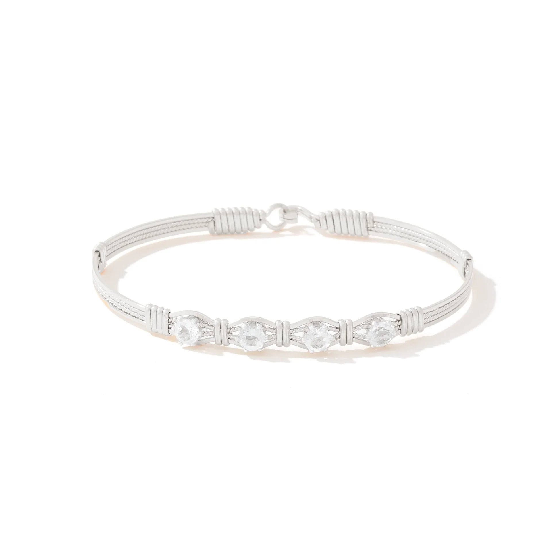 YOU ARE MY SUNSHINE BRACELET - 4 STONE W/ WHITE TOPAZ