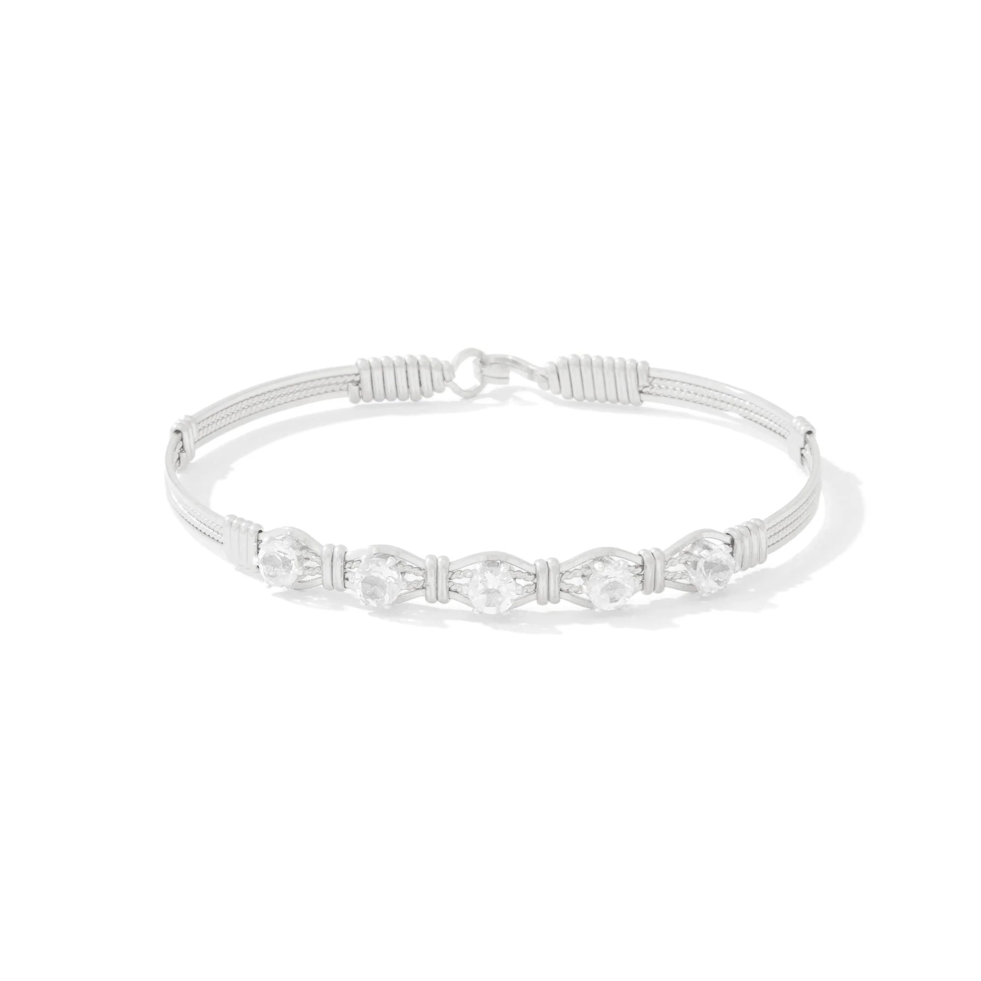 YOU ARE MY SUNSHINE BRACELET - 5 STONE W/ WHITE TOPAZ