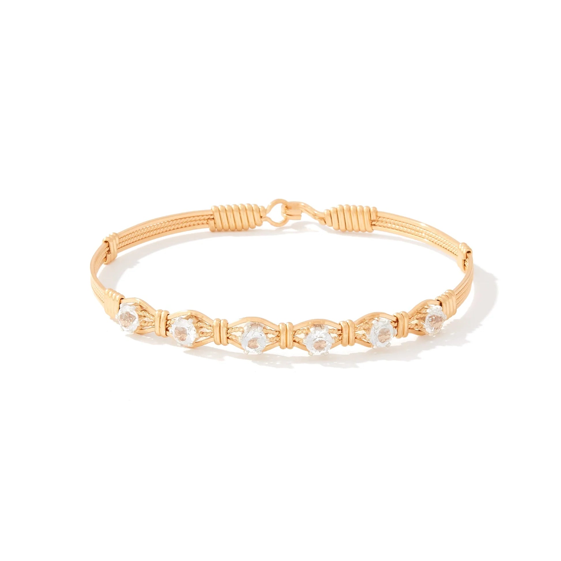 YOU ARE MY SUNSHINE BRACELET - 6 STONE W/ WHITE TOPAZ