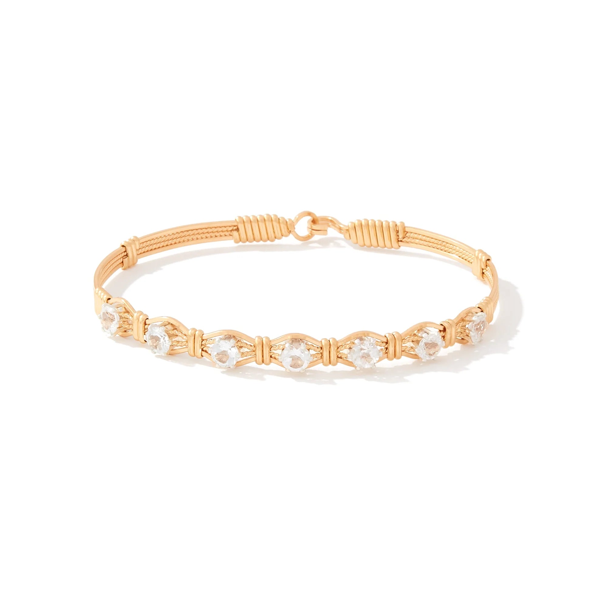 YOU ARE MY SUNSHINE BRACELET - 7 STONE W/ WHITE TOPAZ