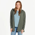 FLEX OPEN CARDIGAN - MOSS GREEN