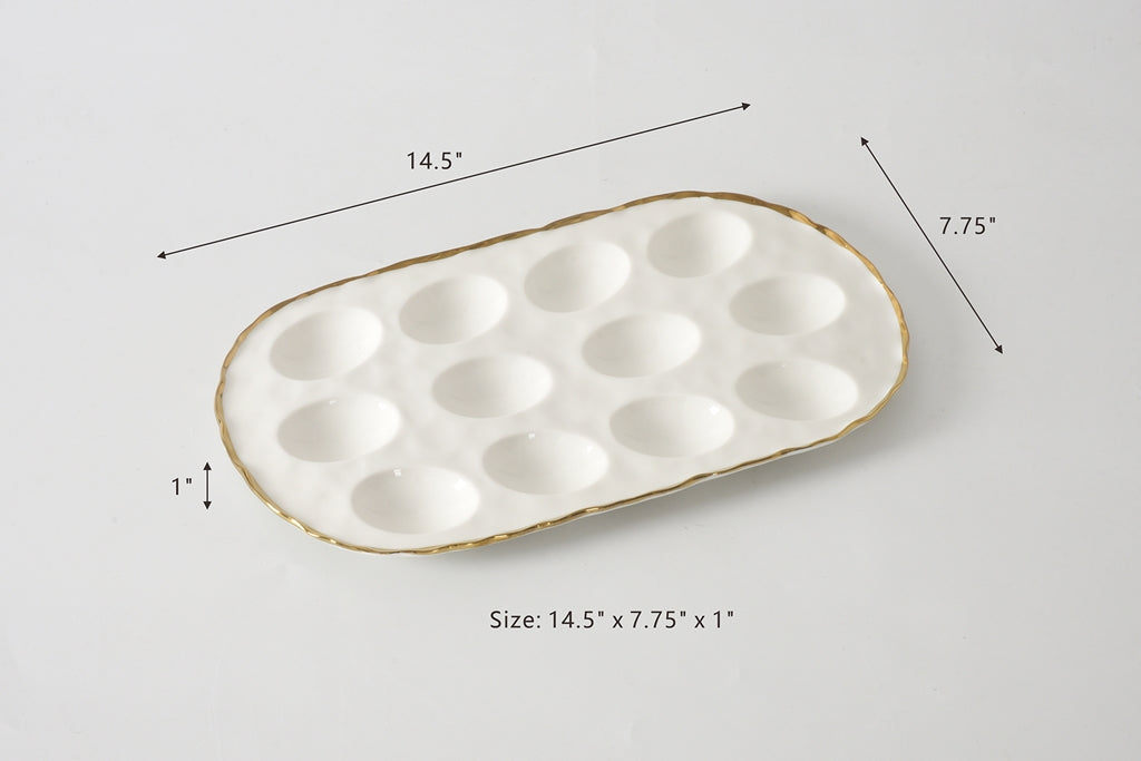 OVAL DEVILED EGG GOLD