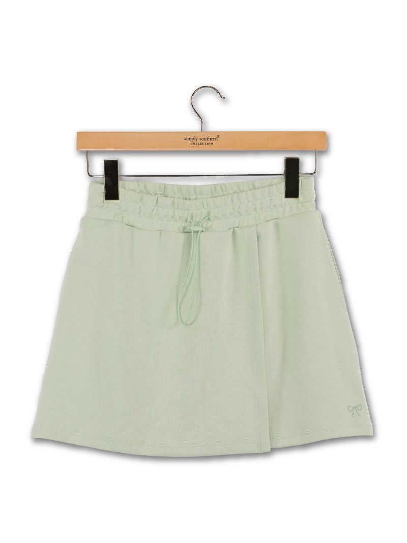 SS WRAP SKIRT PEARL