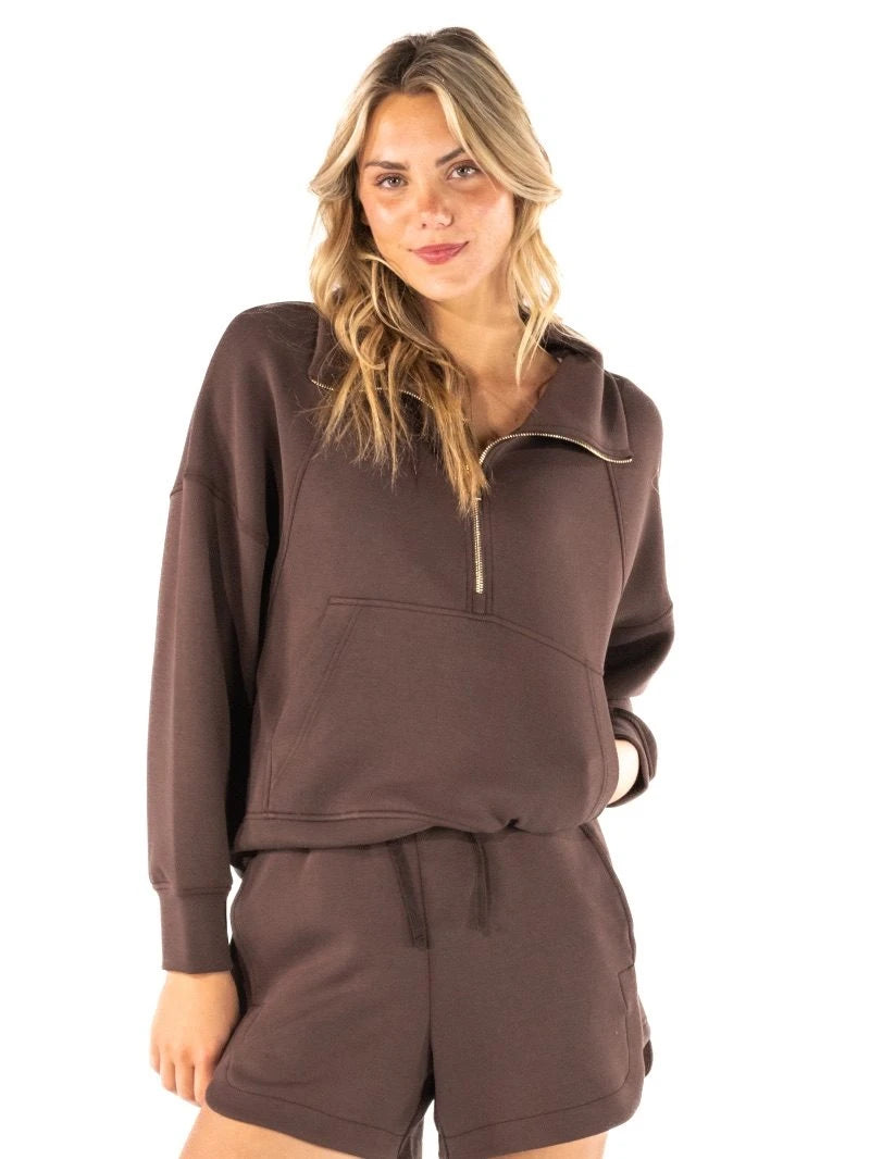 SS HALF ZIP PULLOVER