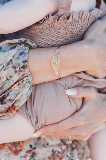 RONALDO DESIGNER JEWELRY "MOM" BRACELET SILVER