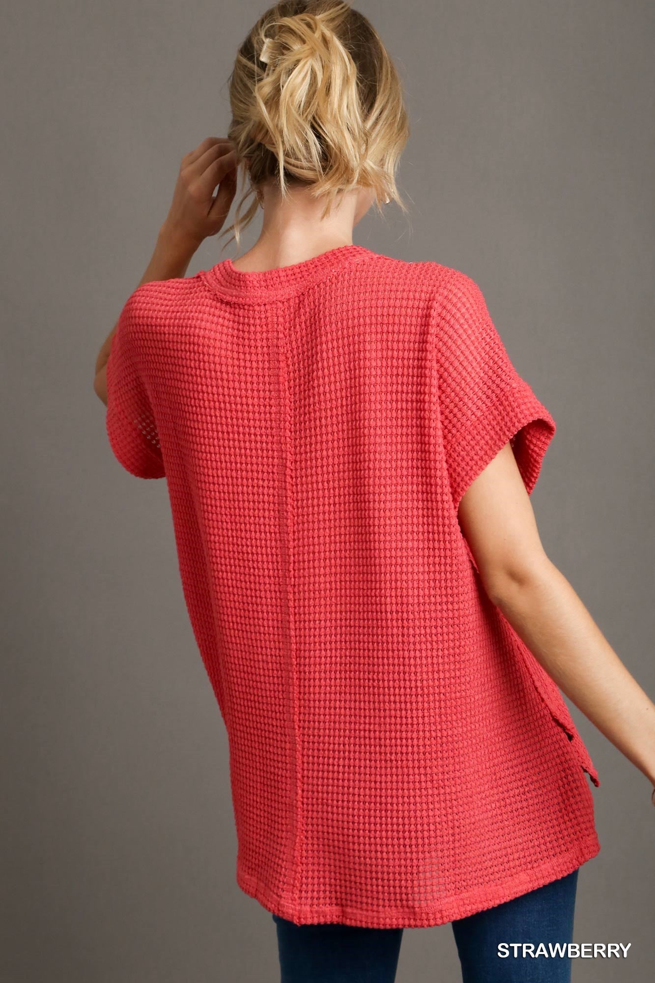 STRAWBERRY WAFFLE KNIT