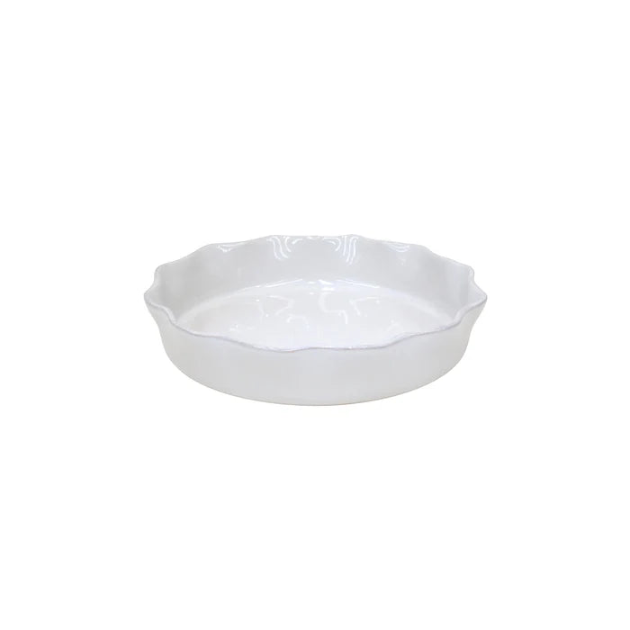 CASAFINA RUFFLED PIE DISH WHITE