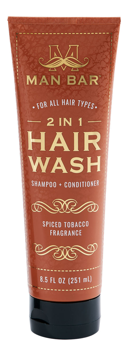 MAN BAR: 2 IN1 Hair Wash SPICED TOBACCO