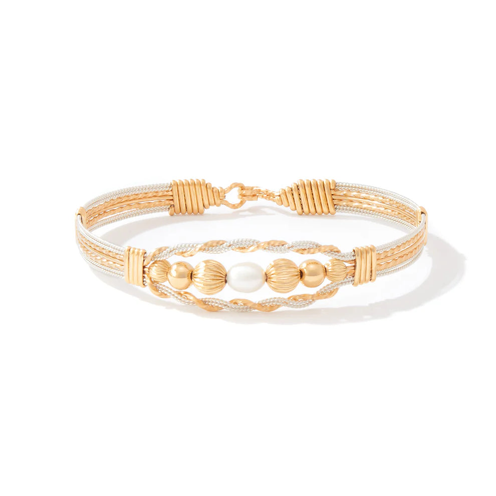 RONALDO DESIGNER JEWELRY SELF LOVE BRACELET SILVER - SIZE:7.50