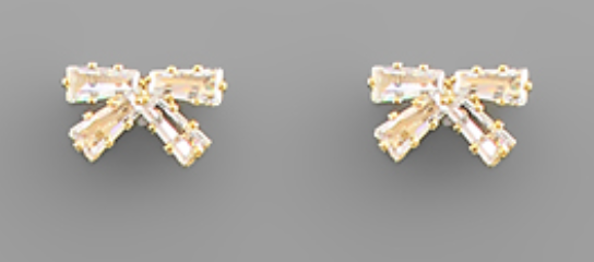 Glass Bow Earrings - GS