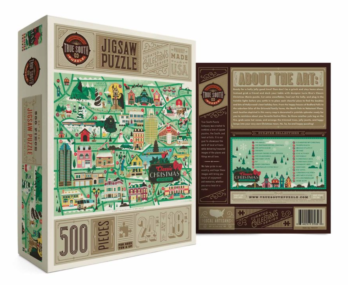PUZZLE CLASSIC CHRISTMAS MOVIE MAP