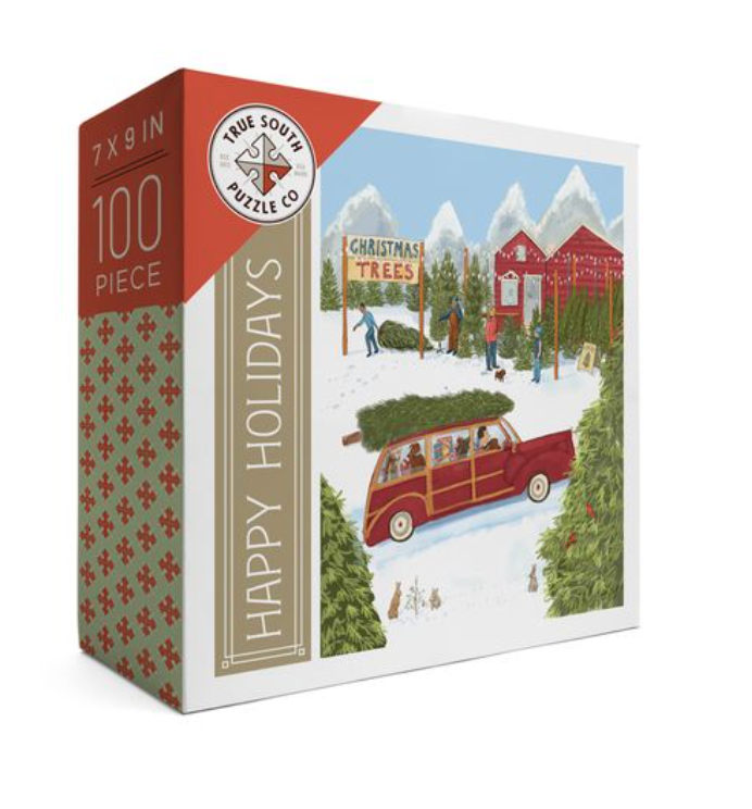 PUZZLE CHRISTMAS MINI TREE LOT