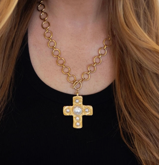 HARPER CROSS NECKLACE