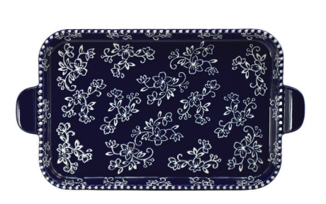 11 X 7 PLATTER - FLORAL LACE