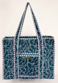 QUILTED RIBBON TOTE