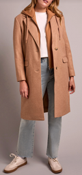 KNIT ALMOND LATTE COAT