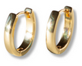 GILDED OVAL HOOPS
