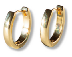 GILDED OVAL HOOPS