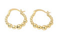 GILDED BEADED HOOPS