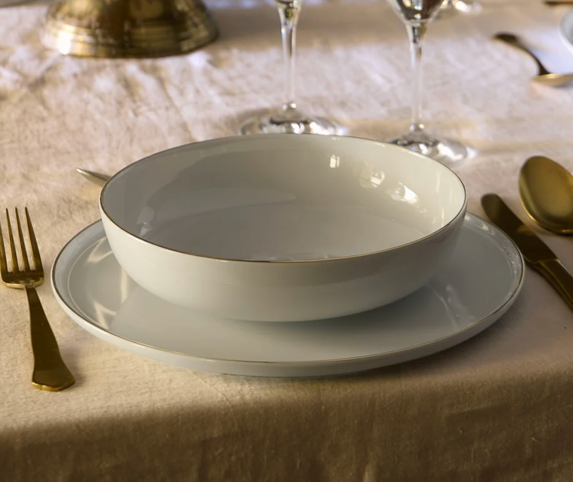 CASAFINA RESONANCE WHITE/GOLD 4PPS