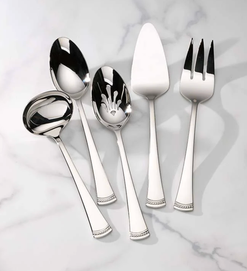 PORTOLA SILVER 5 PC HOSTESS SET