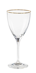 SENSA GOLD RIMMED WINE GLASS - SET OF 6