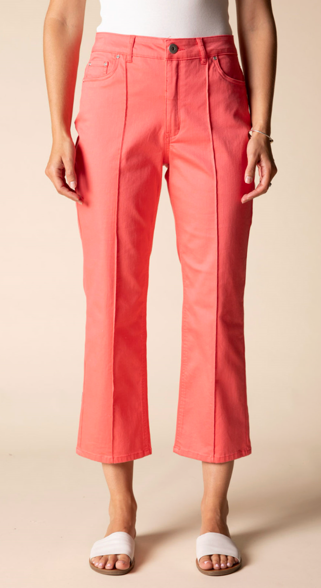 CORAL CROP FLARE PANT