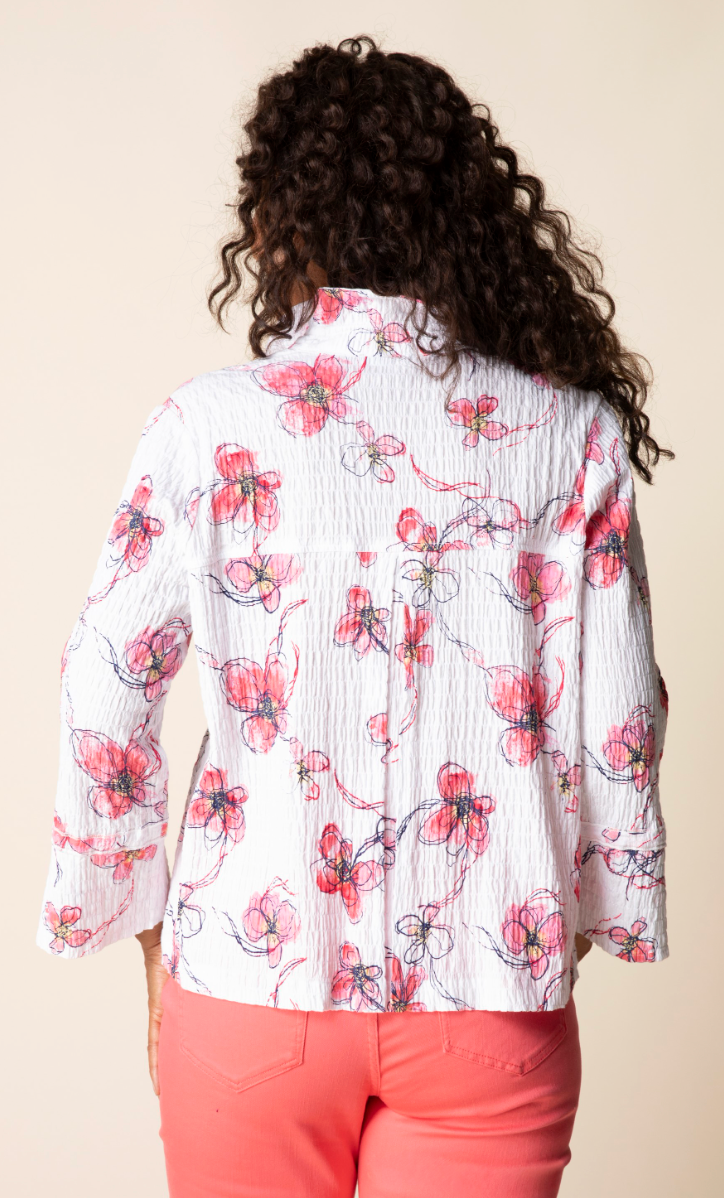 CRINKLE FLOWER JACKET