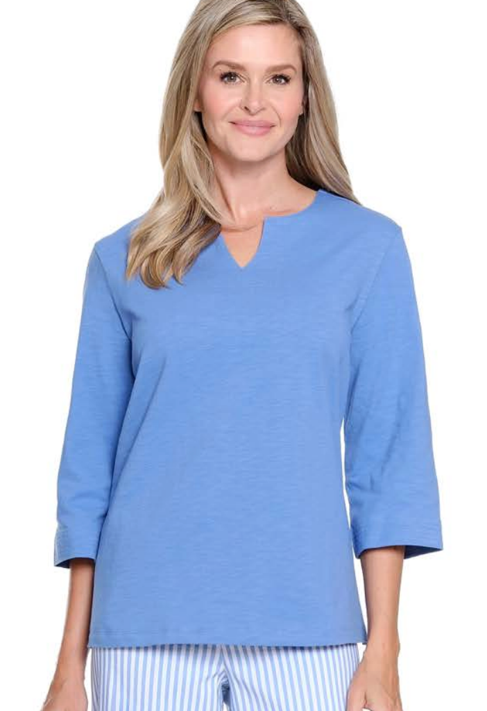 BLUE NEEDLE NOTCH TOP