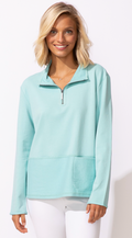 OCEAN FRONT TERRY QTR ZIP