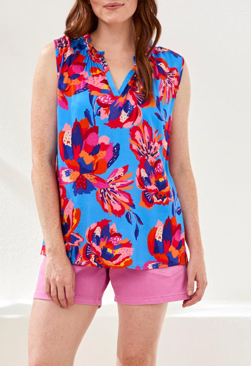 FRILL SLEEVELESS TOP