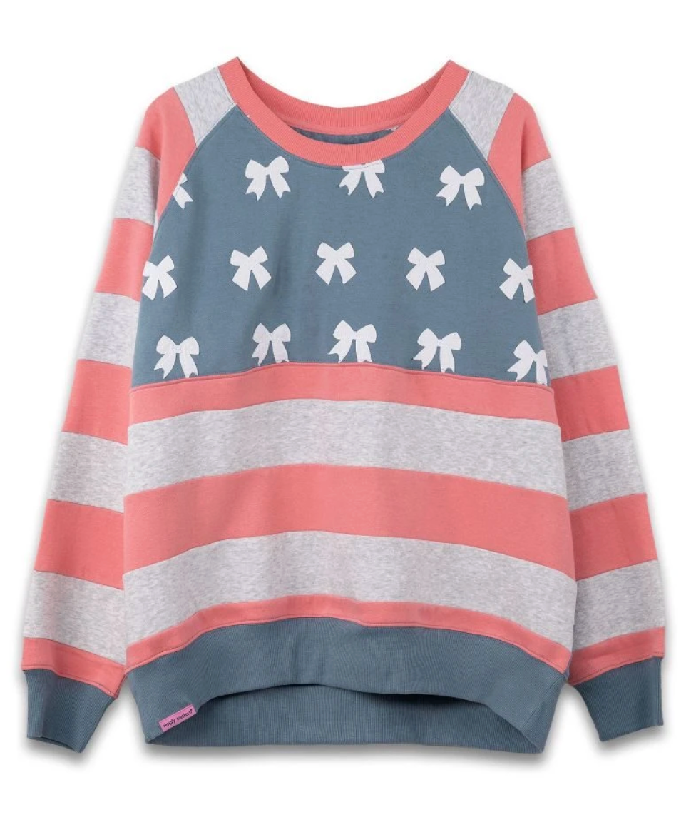 SS STAR CREW STRIPE PINK