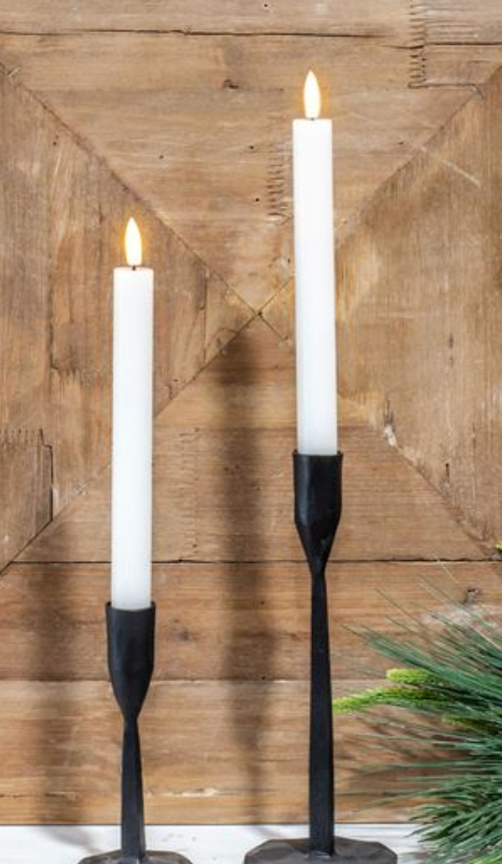 2PC LED TAPER CANDLE SET