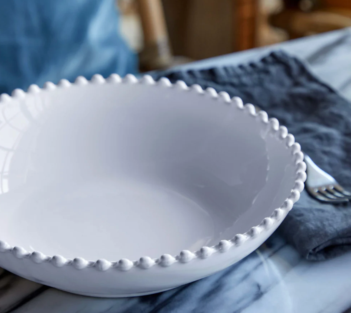 CASAFINA PASTA BOWL PEARL WHITE
