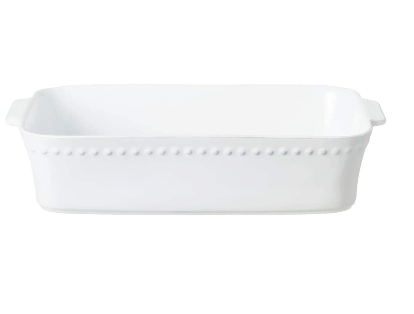 CASAFINA LARGE RECT BAKER 13" PEARL WHITE
