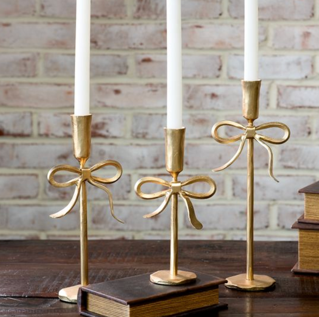 BOW CANDLE HOLDER