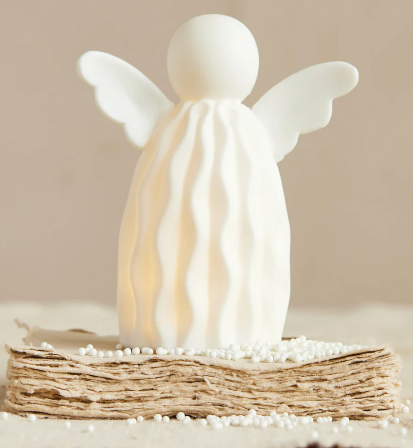 LED STONEWARE ANGEL