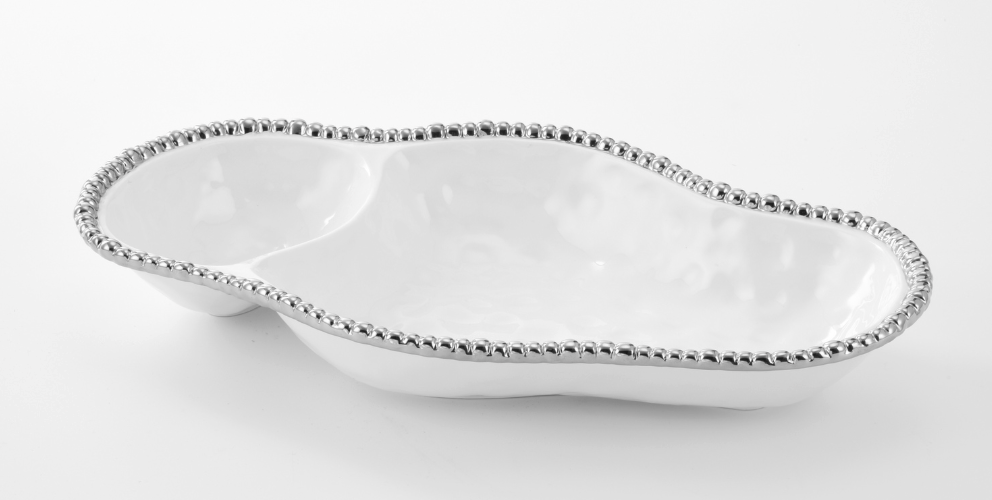 PAMPA BAY  2 SECTION SERVING PIECE W